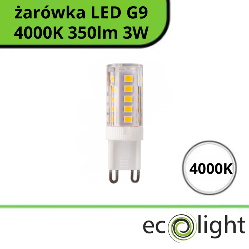 Żarówka LED G9 3W 4000K 350lm