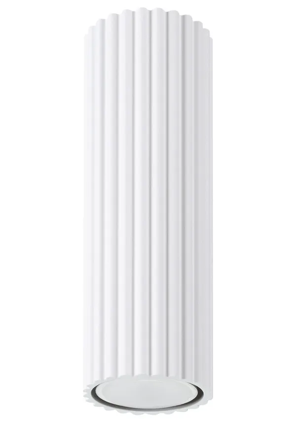 Biała lampa sufitowa ryflowana 20cm D292-Melson | Edinos.pl