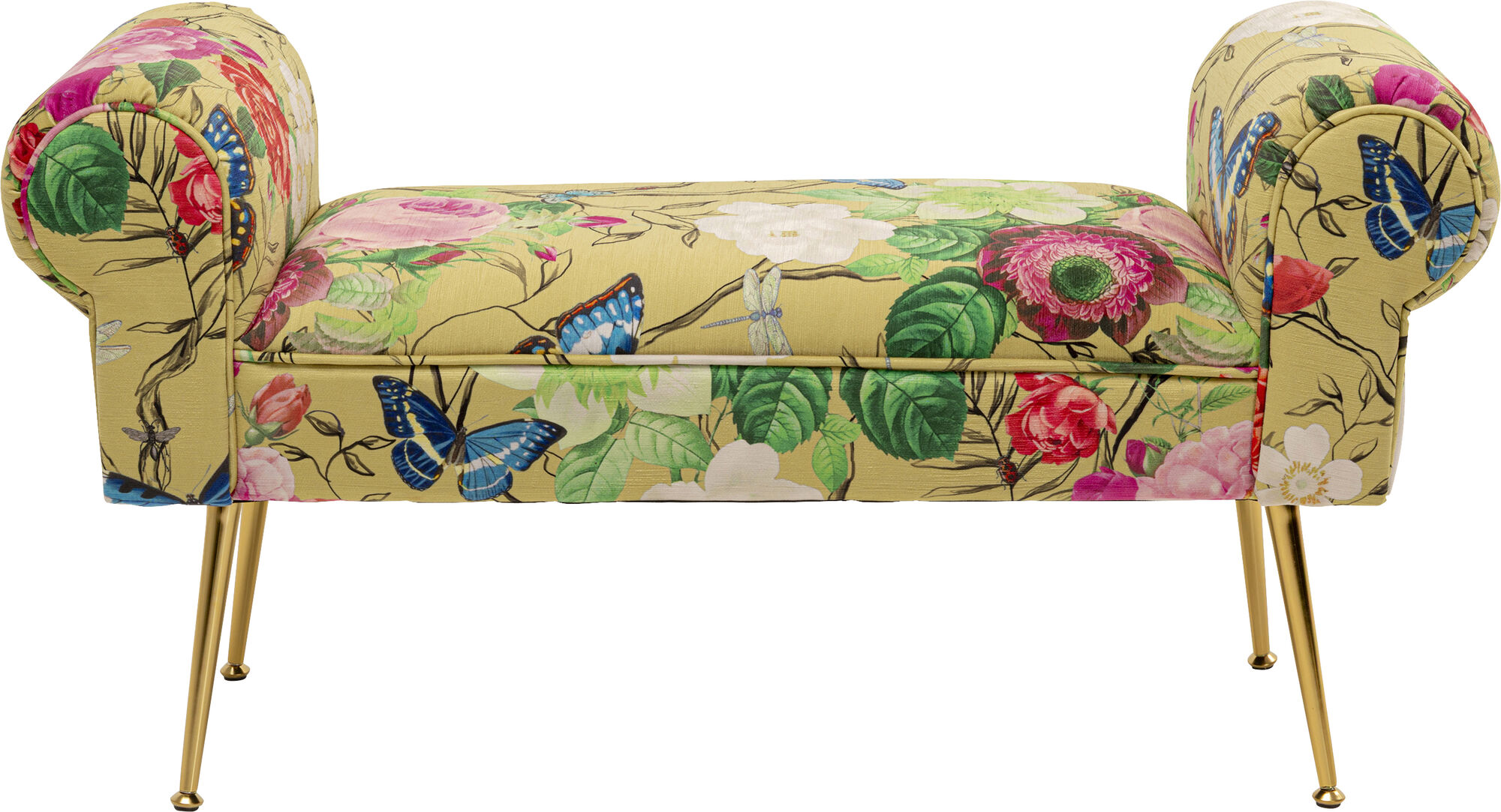 Ławka Wing Flower Fever żółta 100 cm