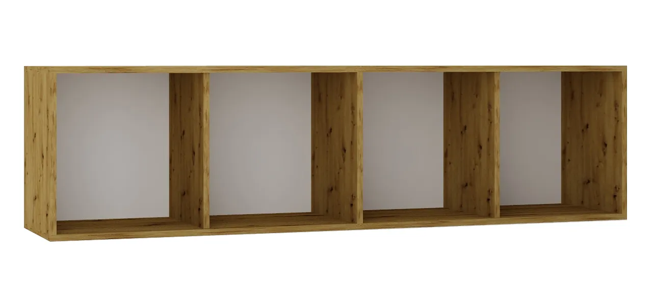 Ścienna szafka rtv 160cm dąb artisan Estilo Nerja 8X | Edinos.pl