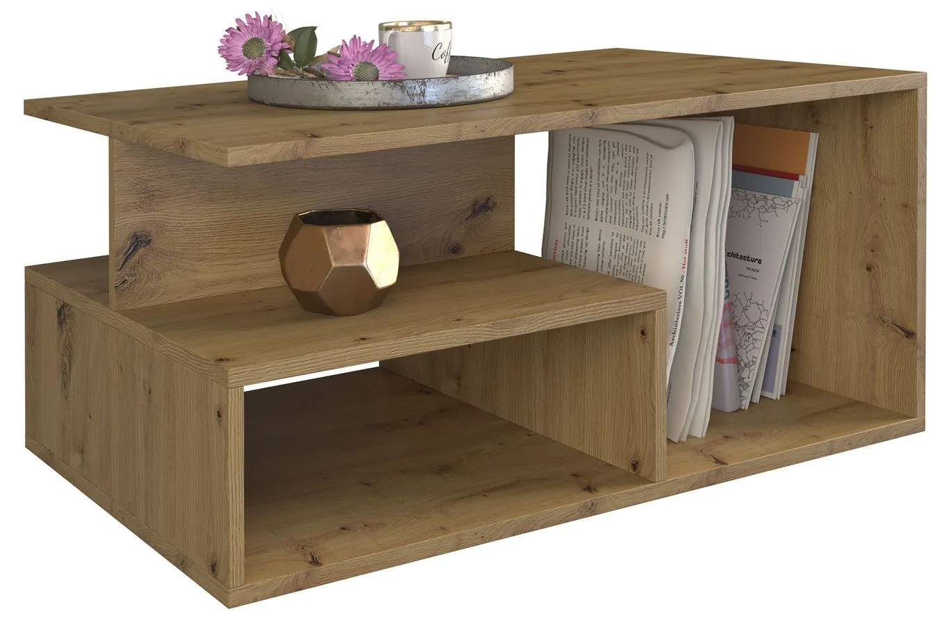 Minimalistyczna ława Cliper dąb artisan | Edinos.pl