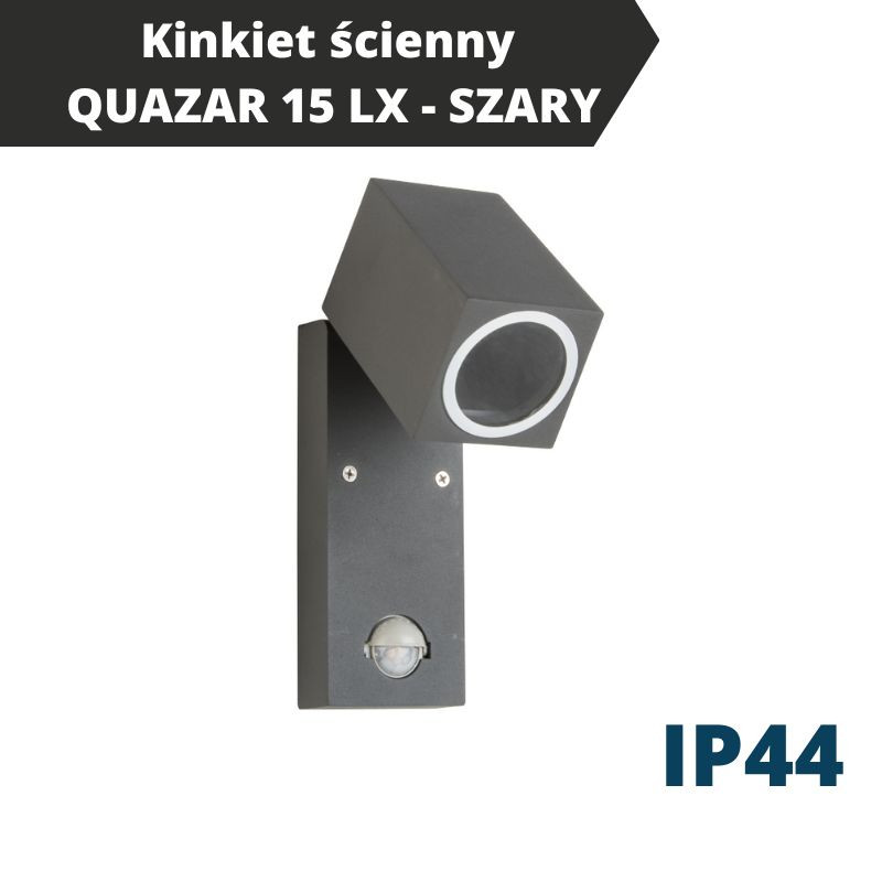 Kinkiet Ścienny Quazar 15 Lx - Szary