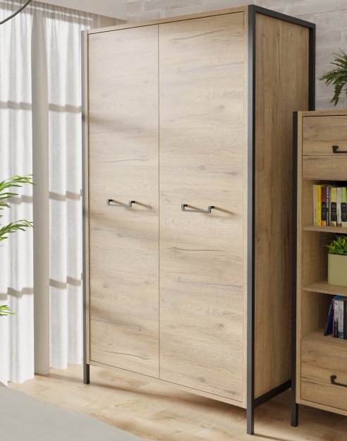 Dwudrzwiowa szafa młodzieżowa w stylu loft Oriental Tree 822