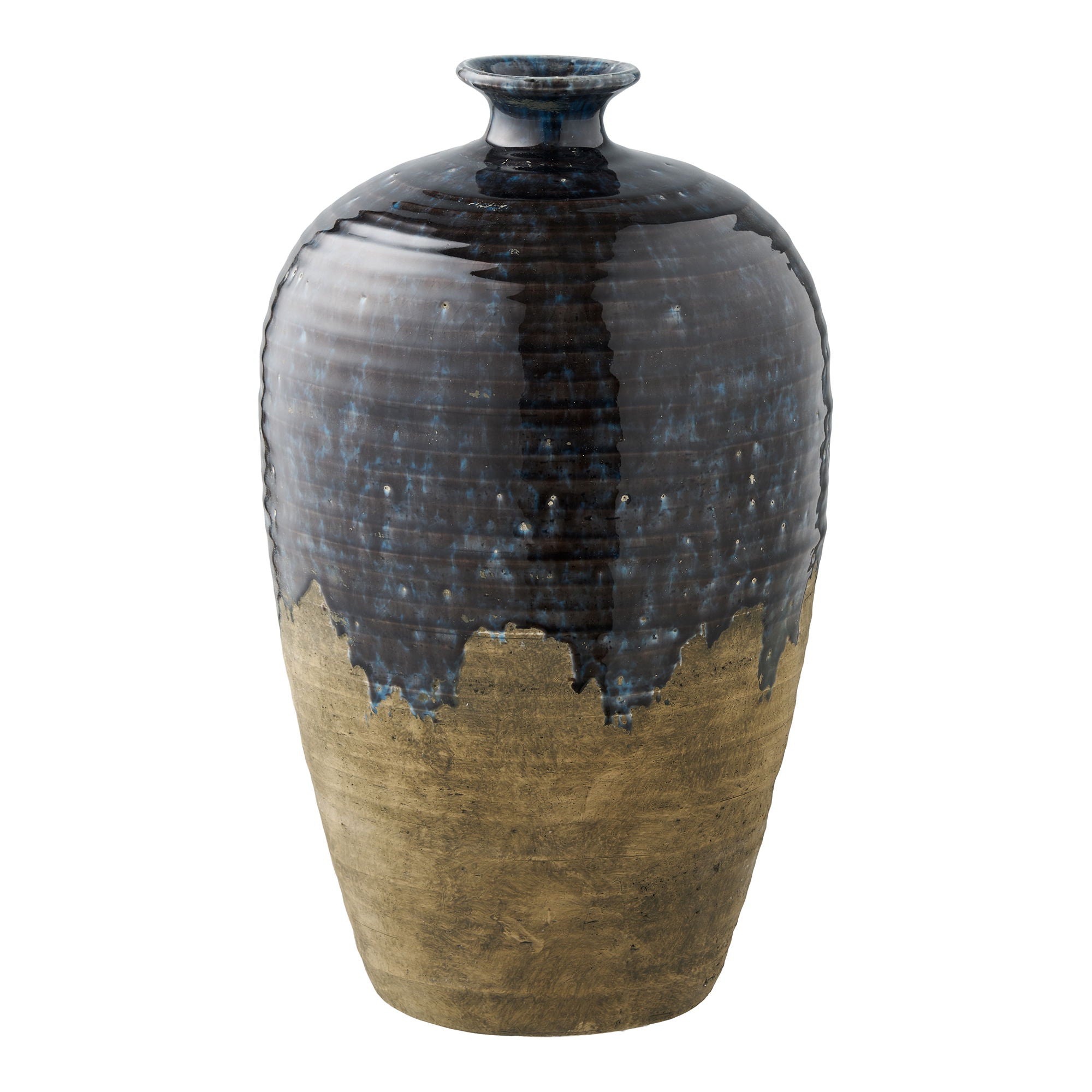 Wazon ceramiczny Uvesine ø27x44,5 cm ciemnoniebieski