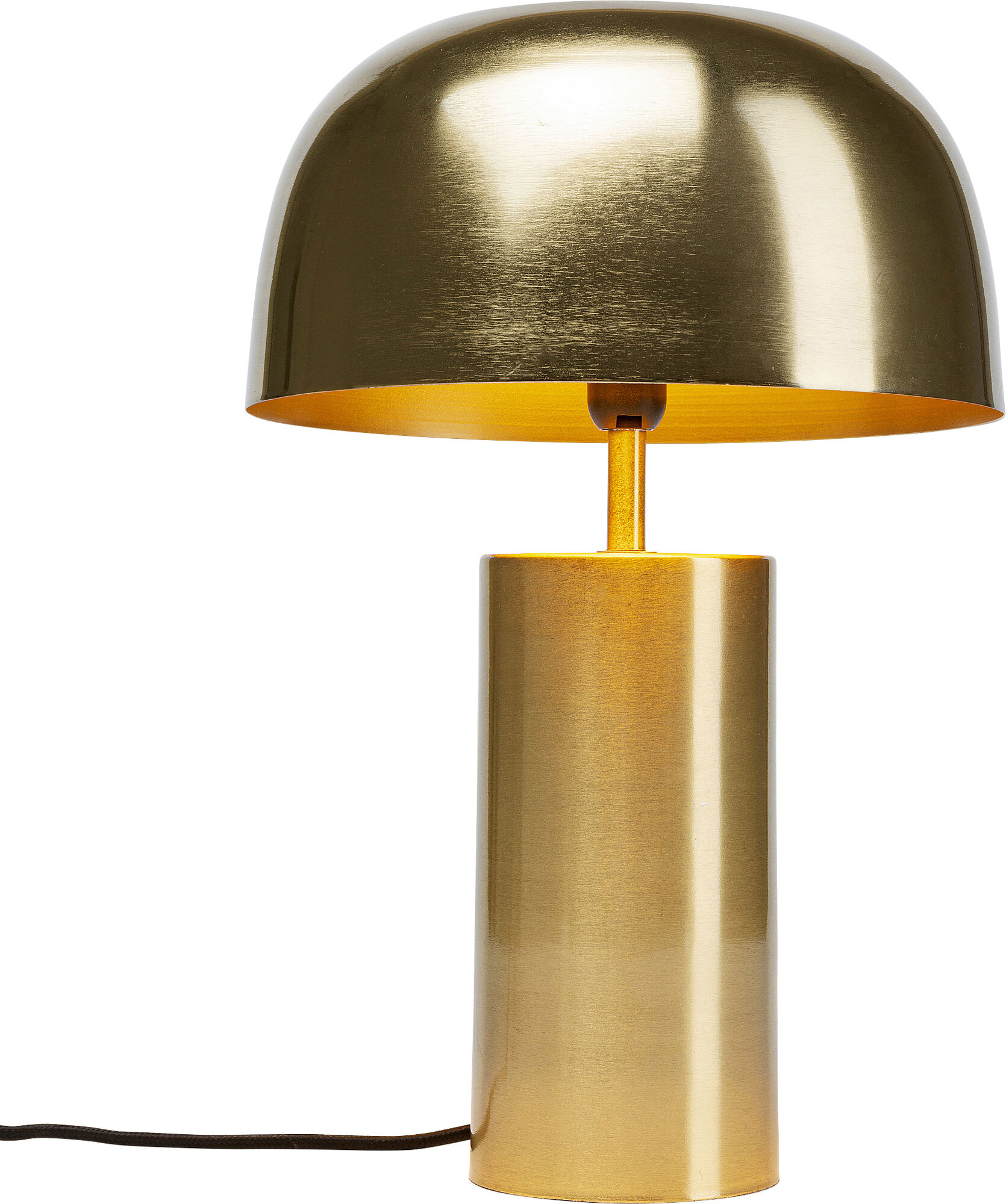 Lampa stołowa metalowa złota Ø25x38 cm