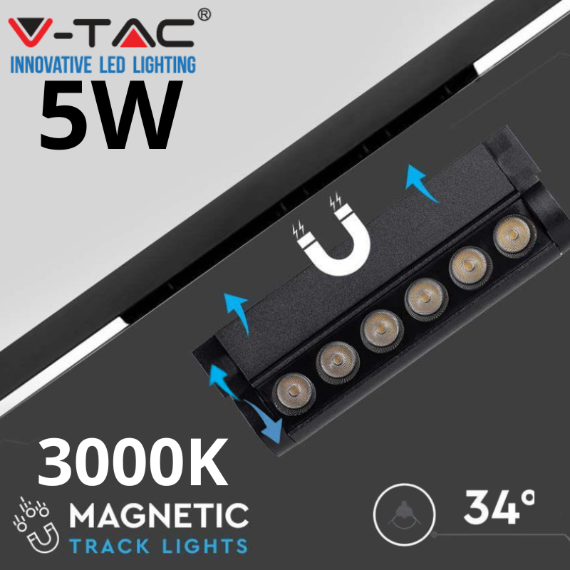 Lampa Magnetyczna Serii Agata Sku 10258 V-Tac 5W