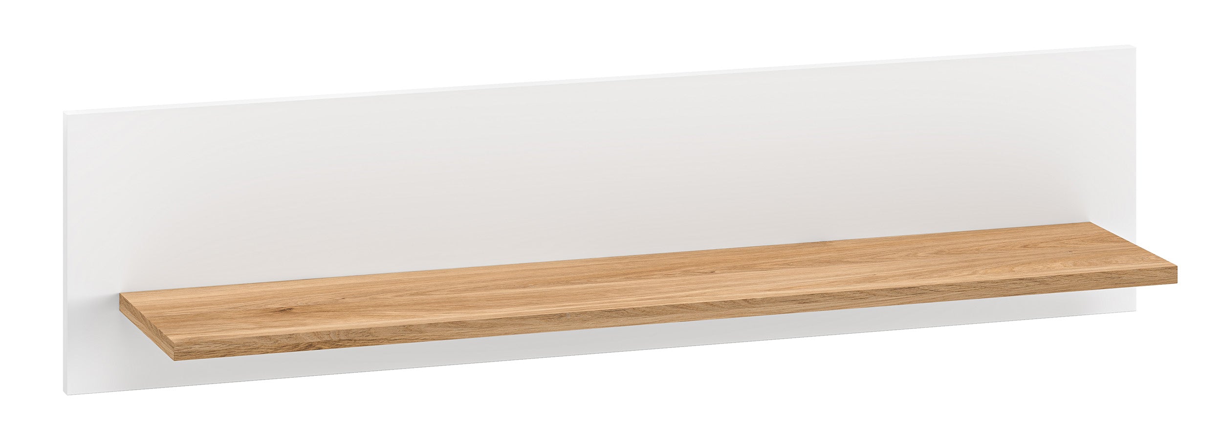 Półka ścienna Torino 101 cm dąb Honey Castello/biel alpejska