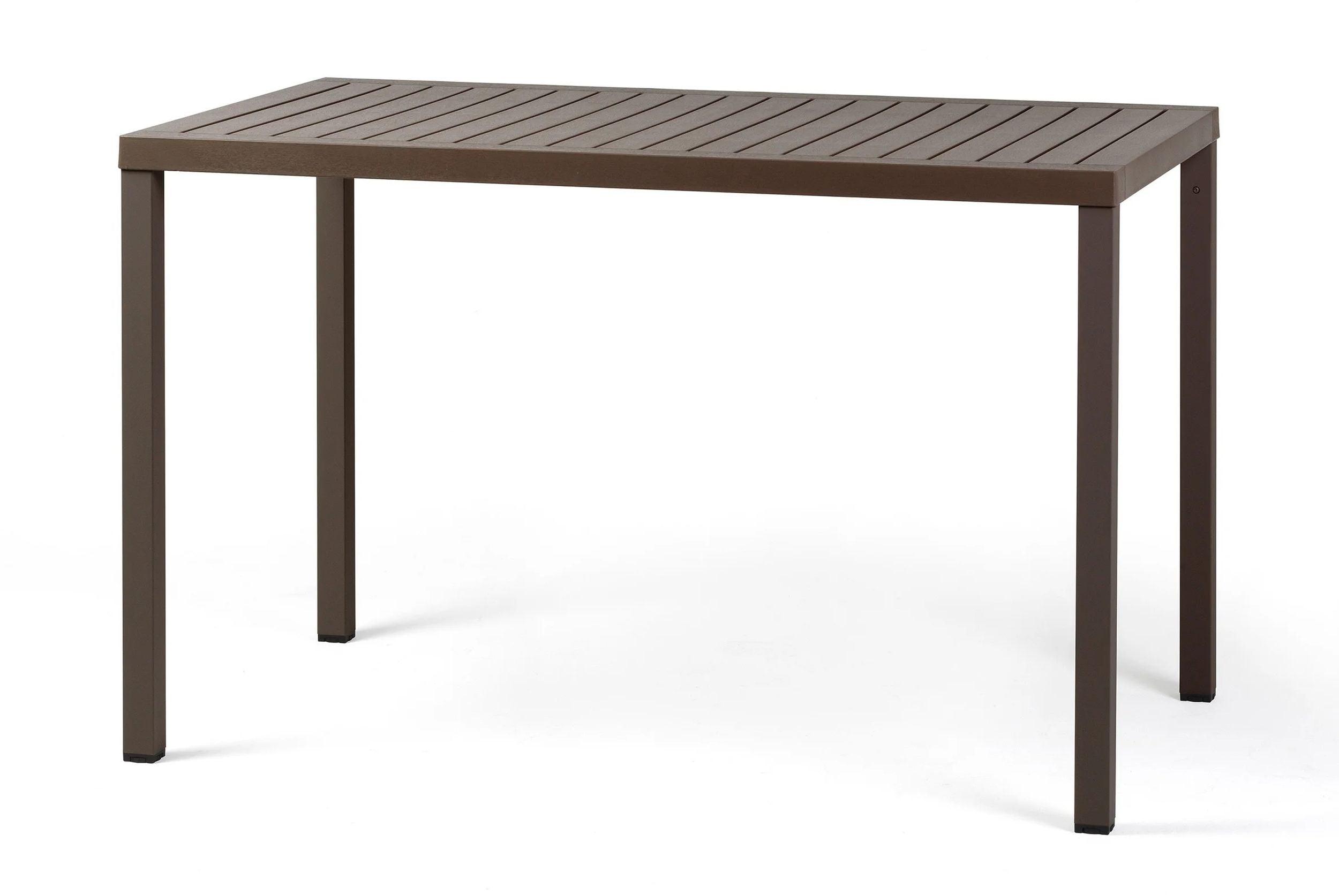 Stół ogrodowy Cube Nardi 120x70 cm z certyfikowanego tworzywa ciemnobrązowy