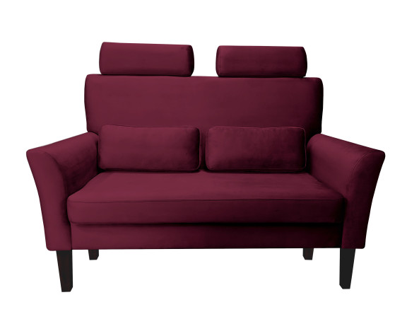 Sofa DENVER tkanina Welur noga drewniana