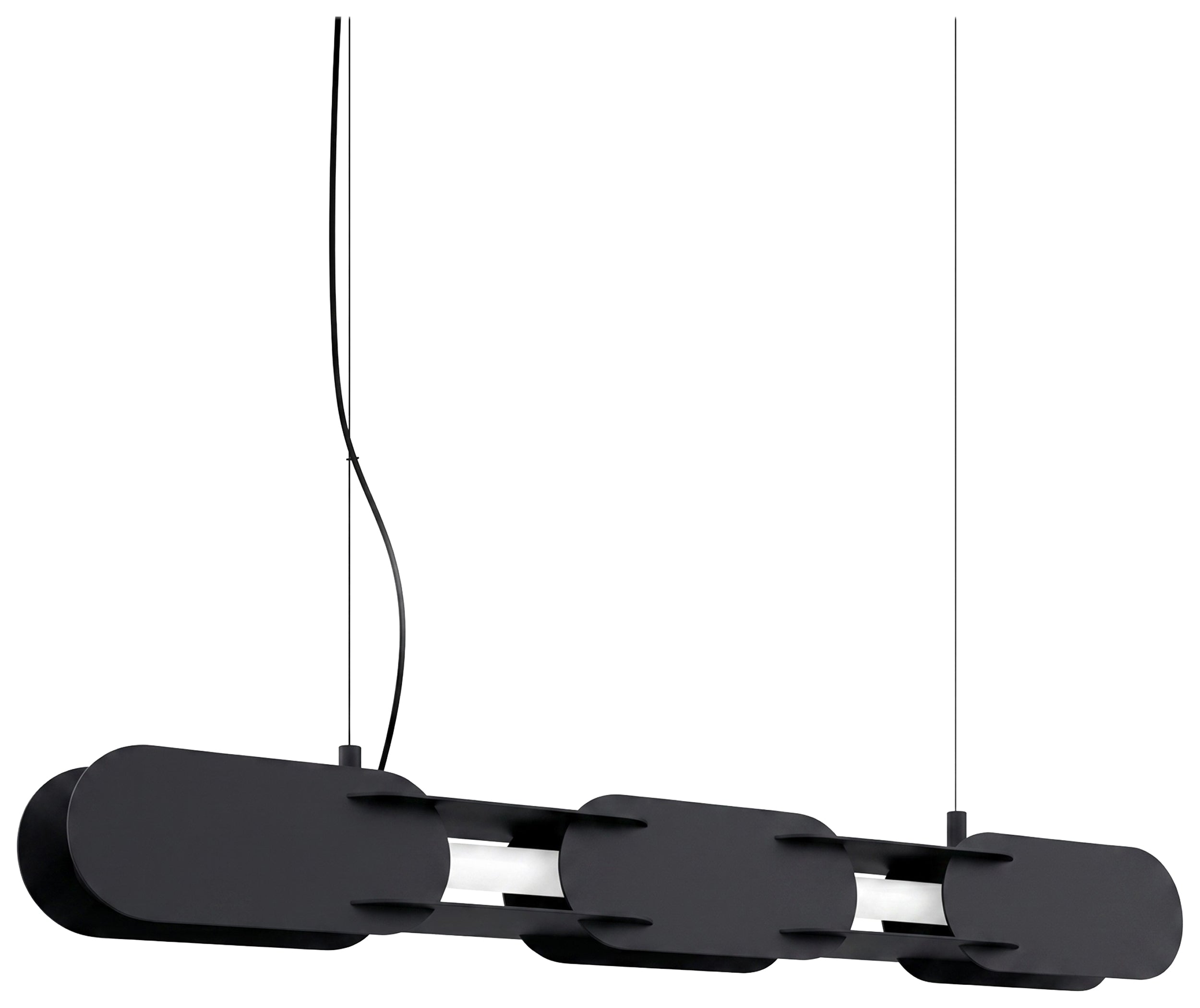 Lampa wisząca Chain 91 cm LED czarna