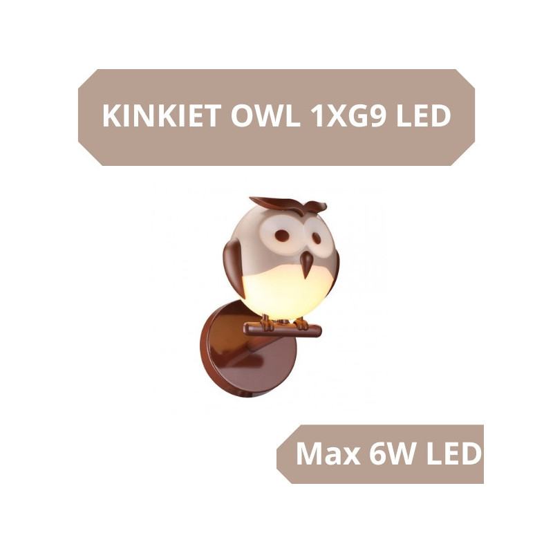 Kinkiet Owl 1Xg9 Led