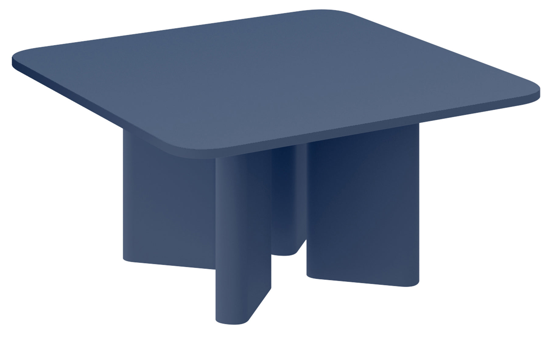 Stolik kawowy Rallity 80x80 cm granatowy mat