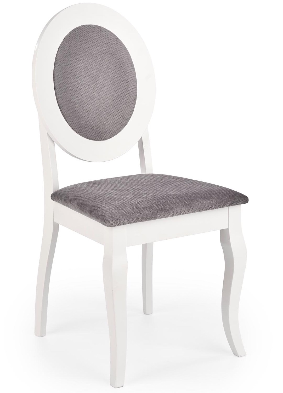 Białe krzesło do jadalni w stylu Retro Barock