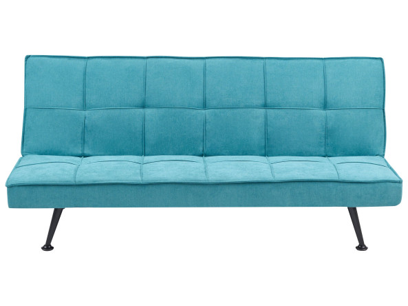 Sofa kanapa rozkładana pikowana niebieska