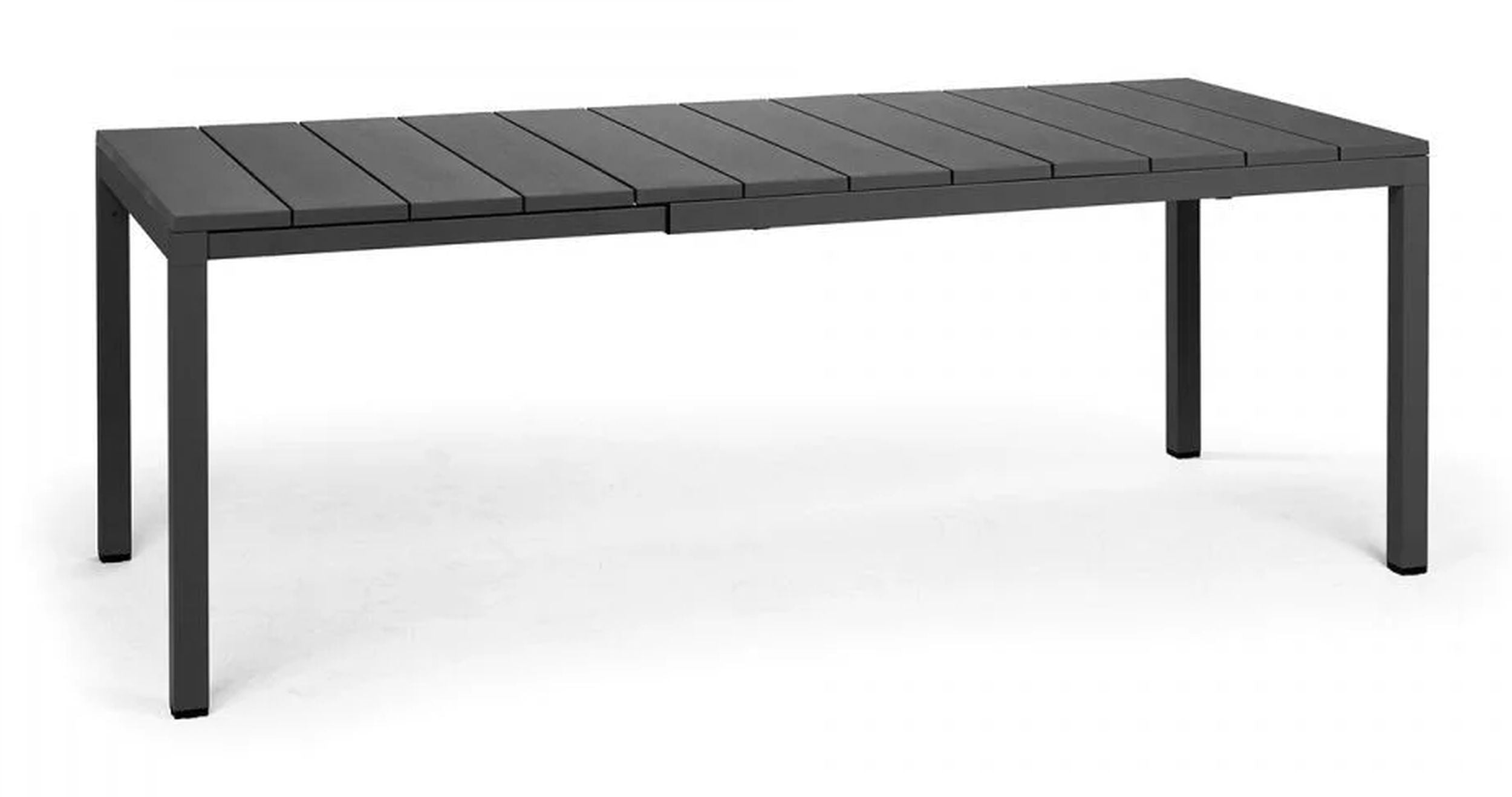 Rozkładany stół ogrodowy Rio Nardi 140-210x85 cm z certyfikowanego tworzywa antracytowy
