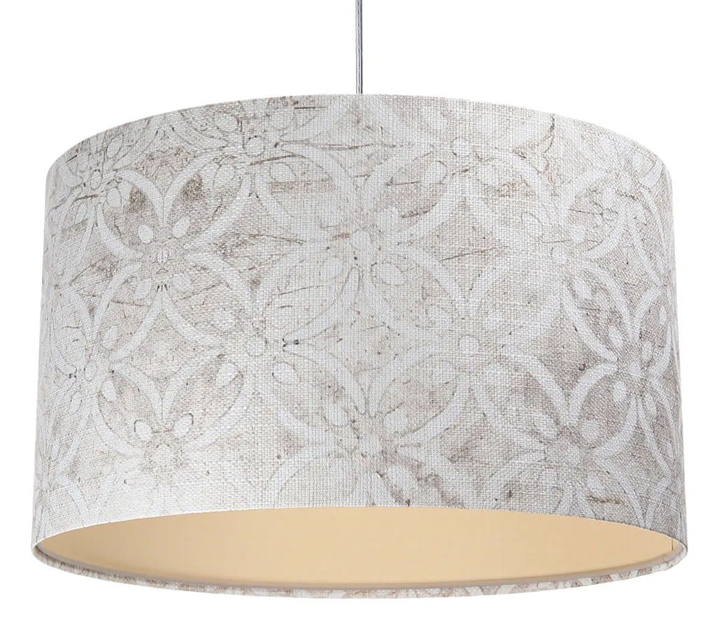 Duża lampa wisząca z abażurem we wzory S363-Luziana | Edinos.pl