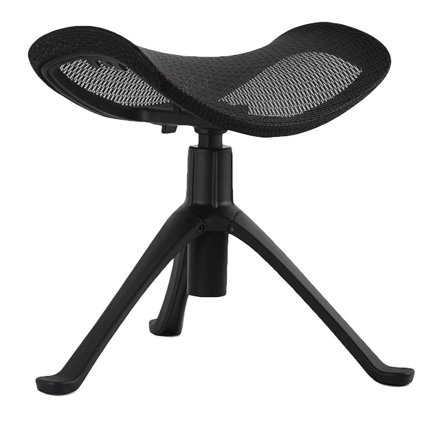 Regulowany podnóżek z siatki do fotela biurowego Ottoman T-01 czarny