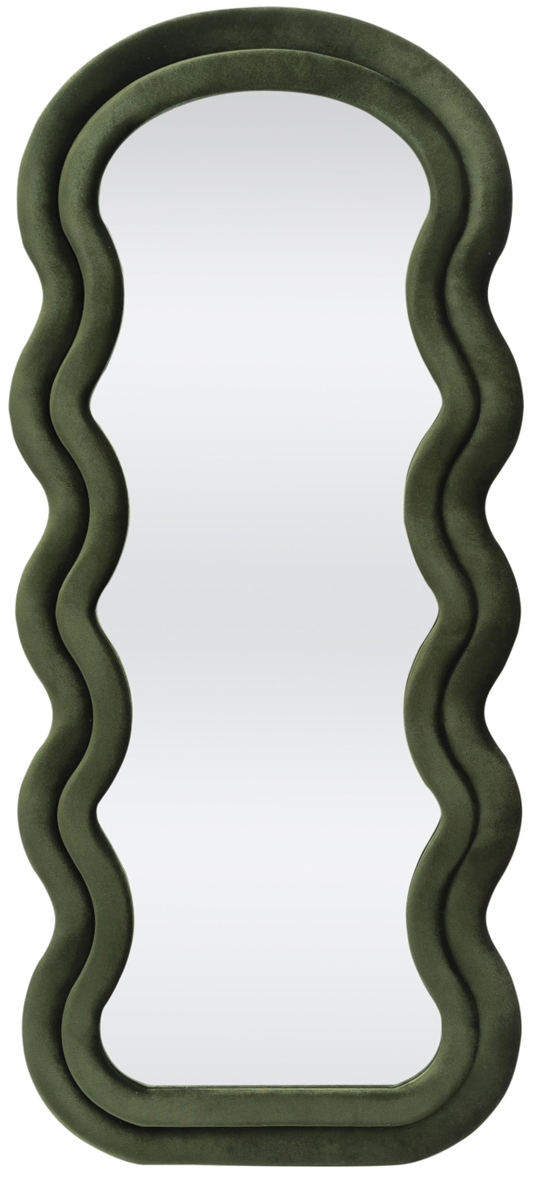 Lustro Confetto 160x70 cm w oliwkowej ramie