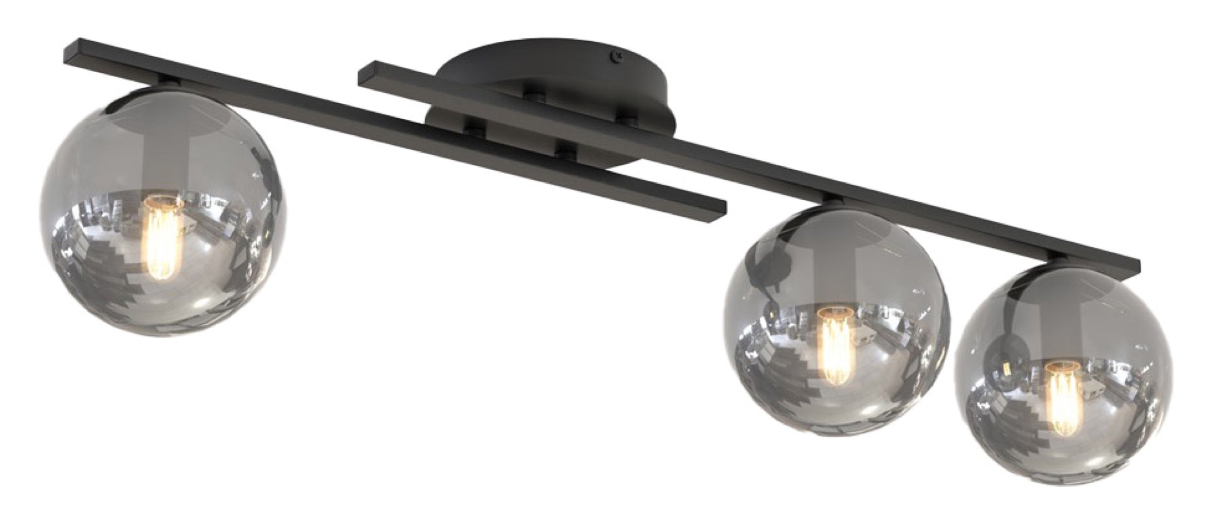 Lampa sufitowa Kairo x3 czarna