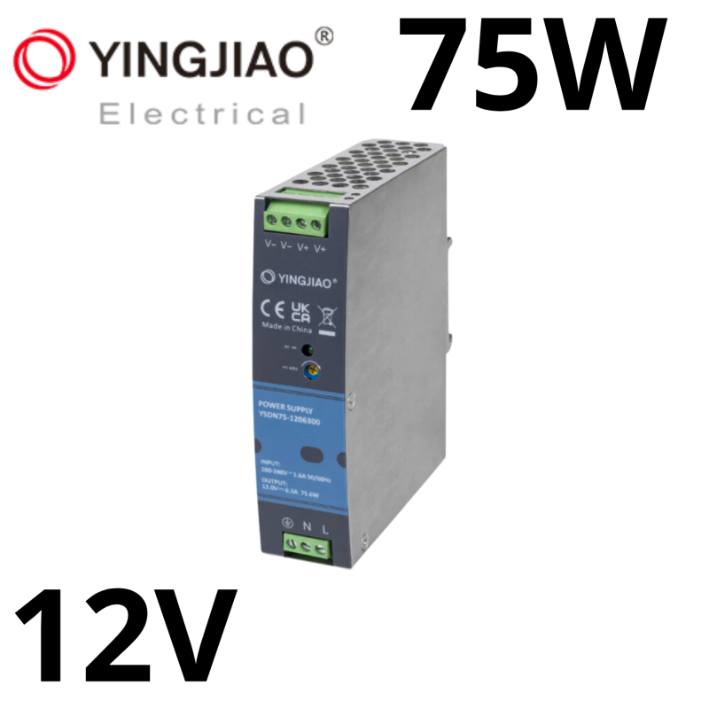 Zasilacz Yingjiao Din Ysdn75 12V 6.3A 75W