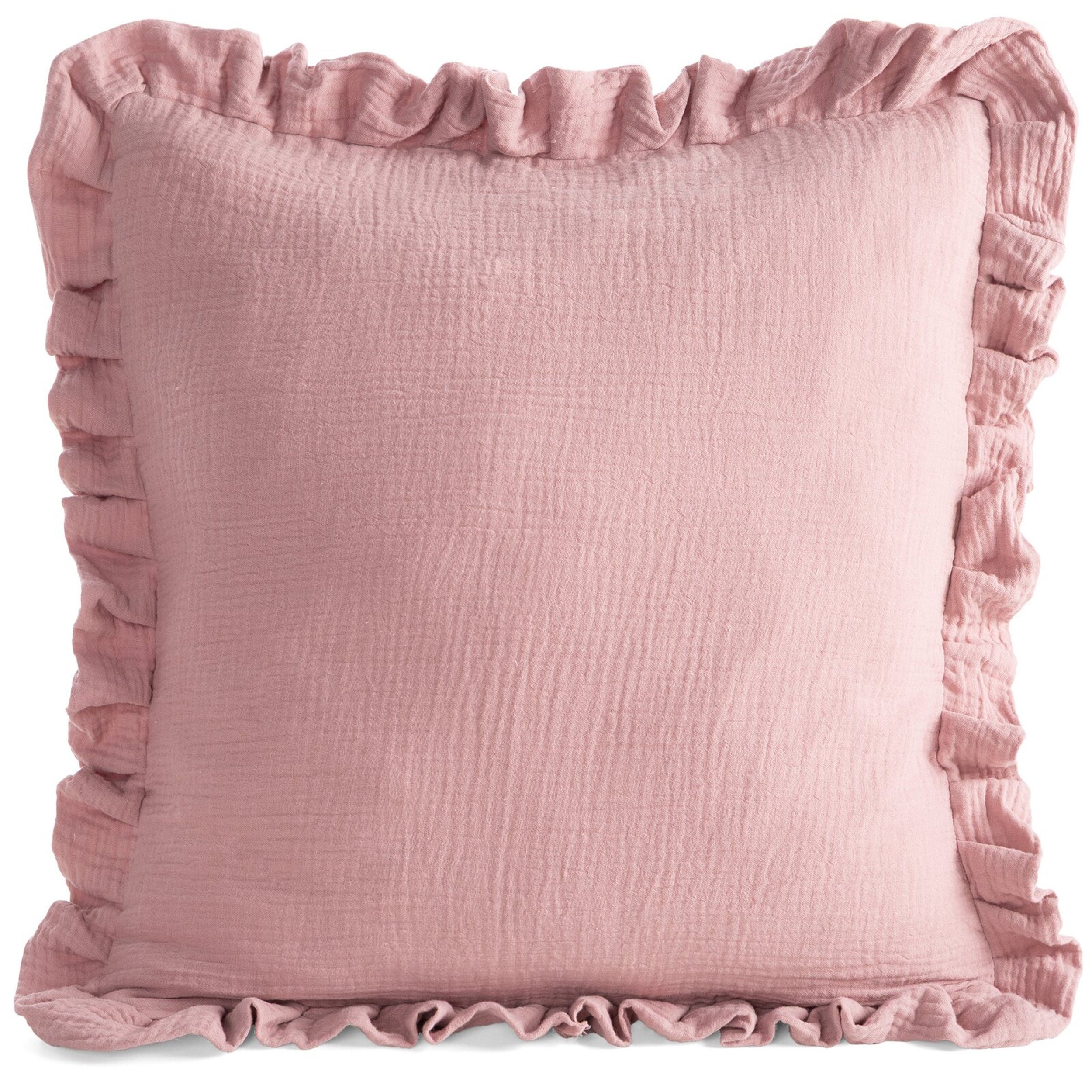 Poszewka na poduszkę Muslin 45x45 cm pudrowy róż