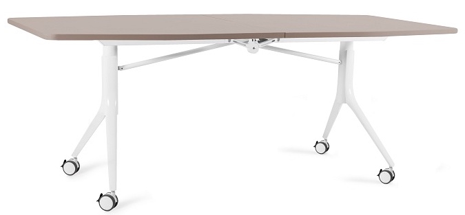 Składany stół konferencyjny na kółkach Carl Table 200x100 cm