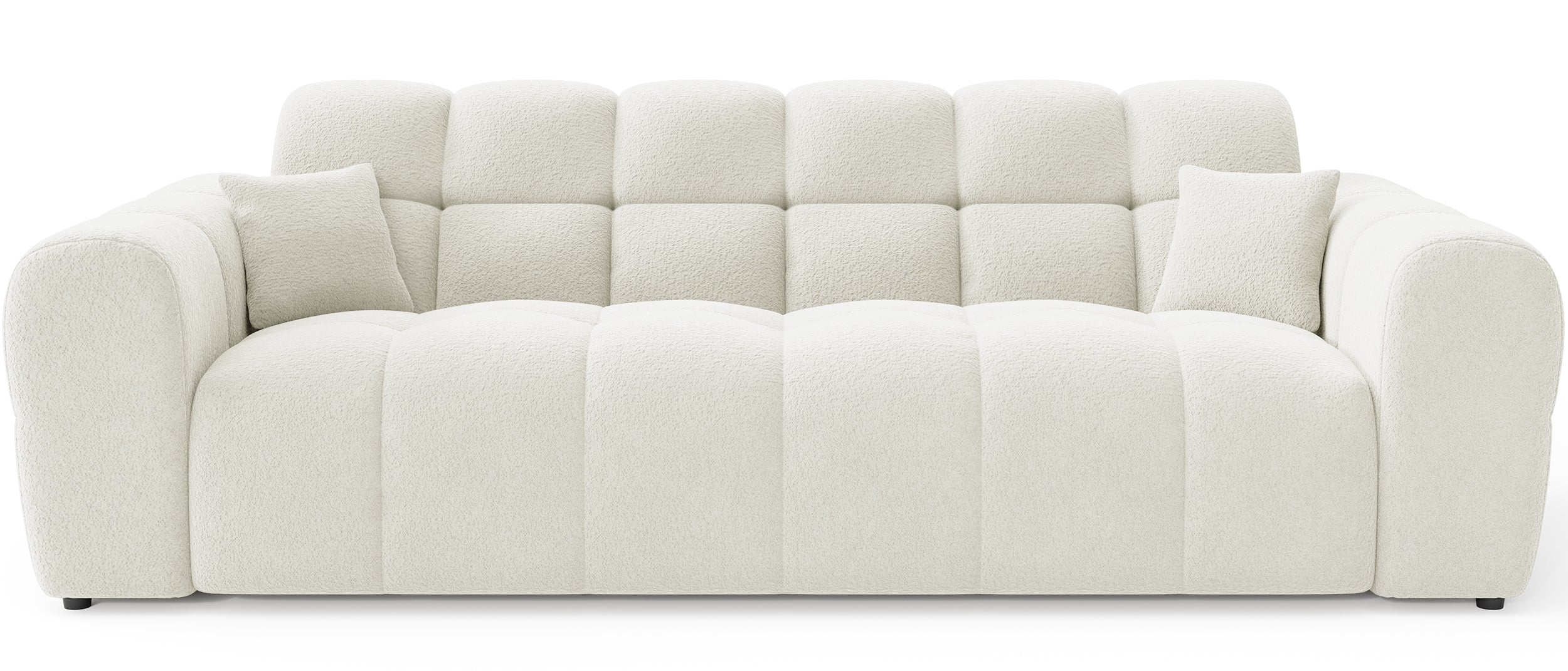 Sofa trzyosobowa Monti kremowa szenil