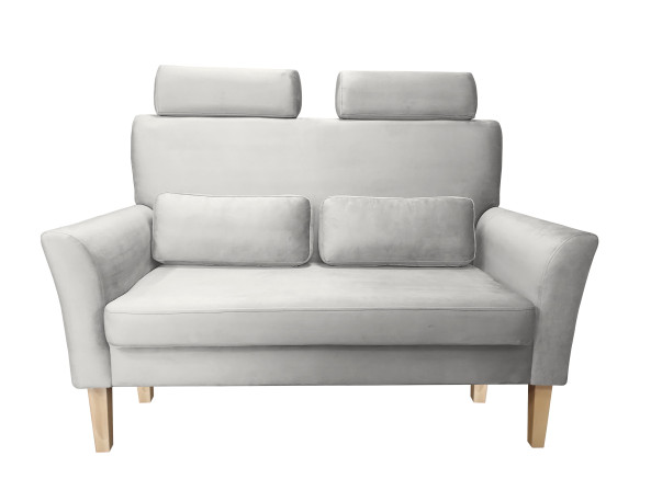 Sofa DENVER tkanina Welur noga drewniana