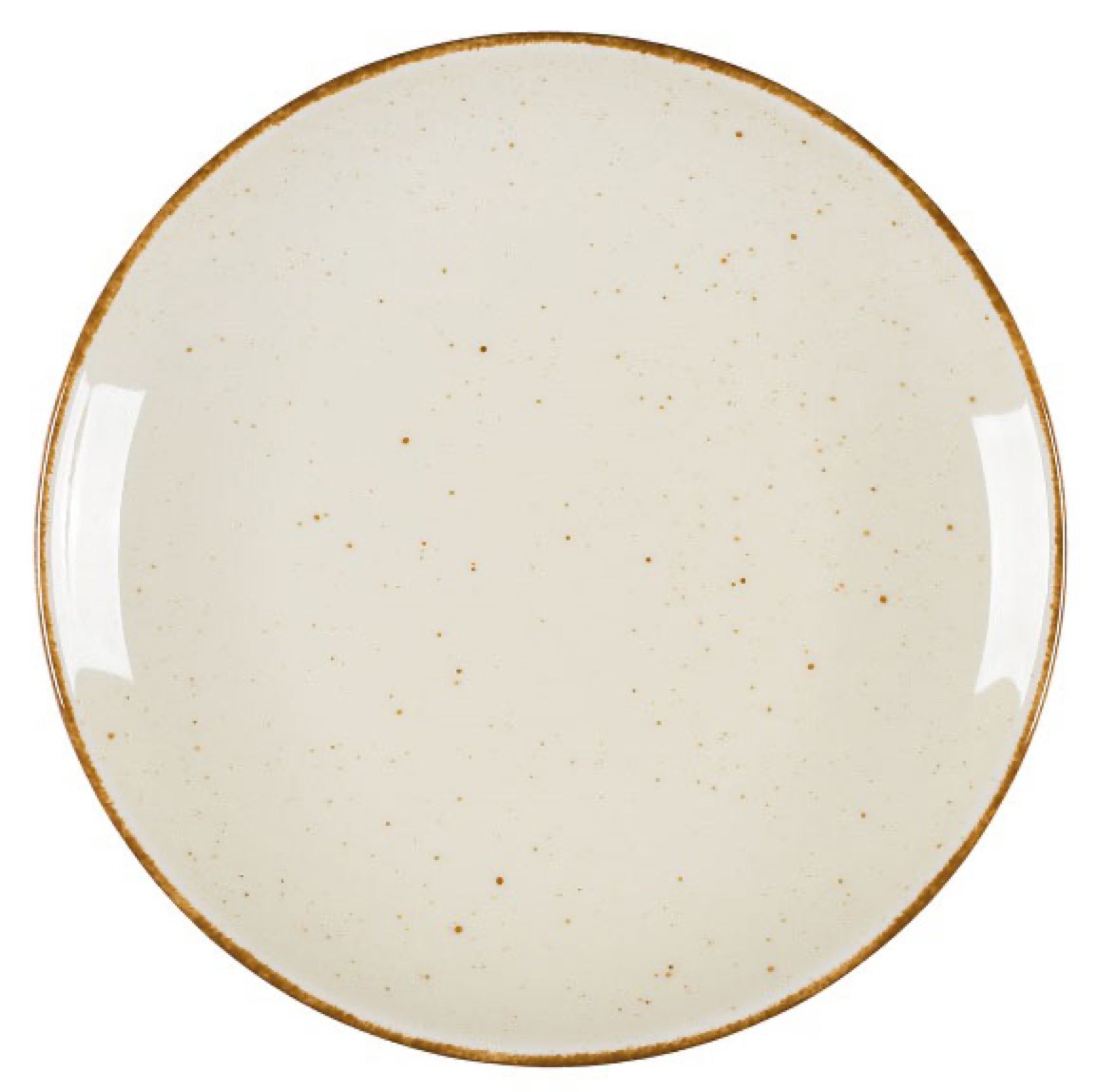 Talerz płytki porcelanowy Art. 21 cm beżowy