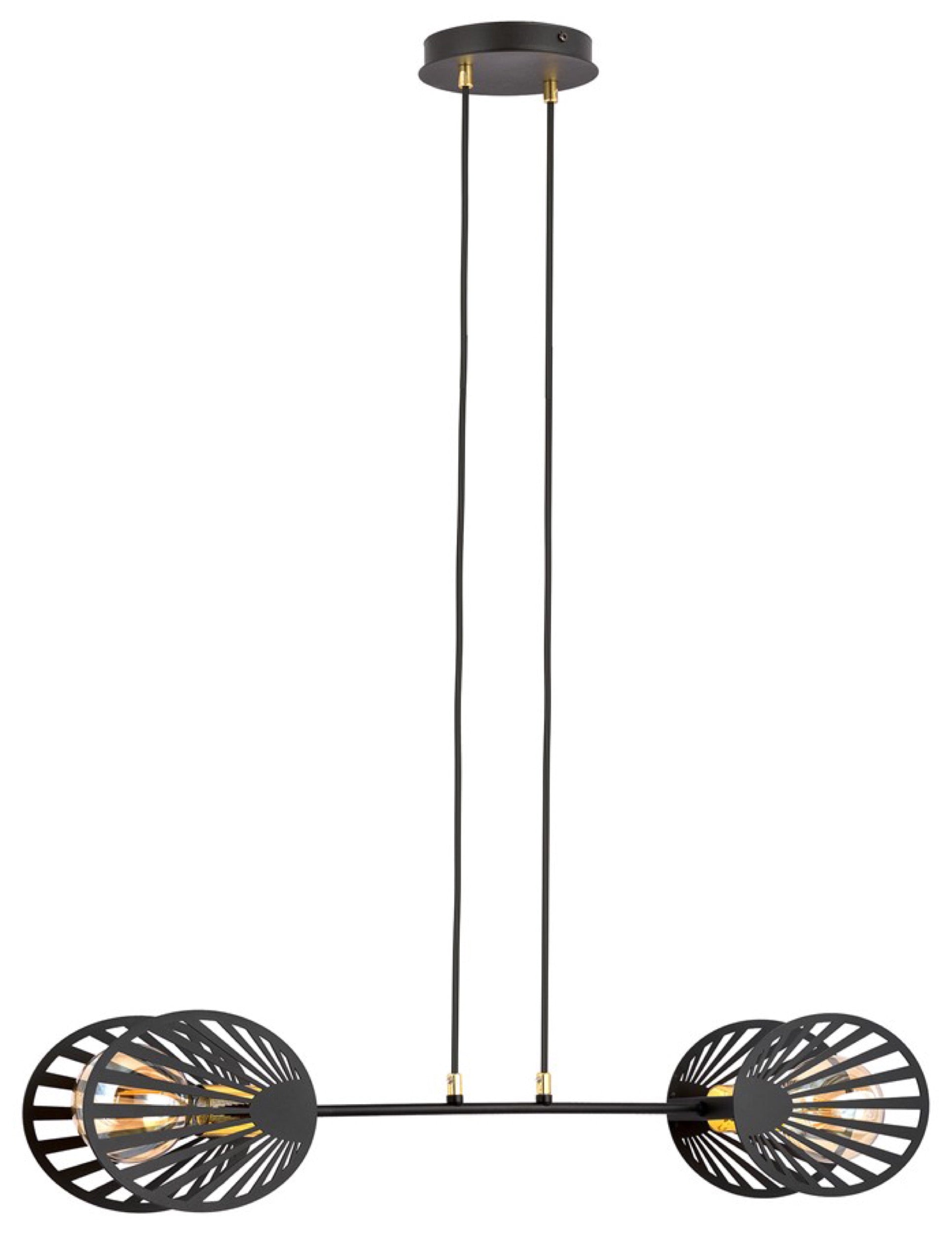 Lampa sufitowa Playa x2 czarna