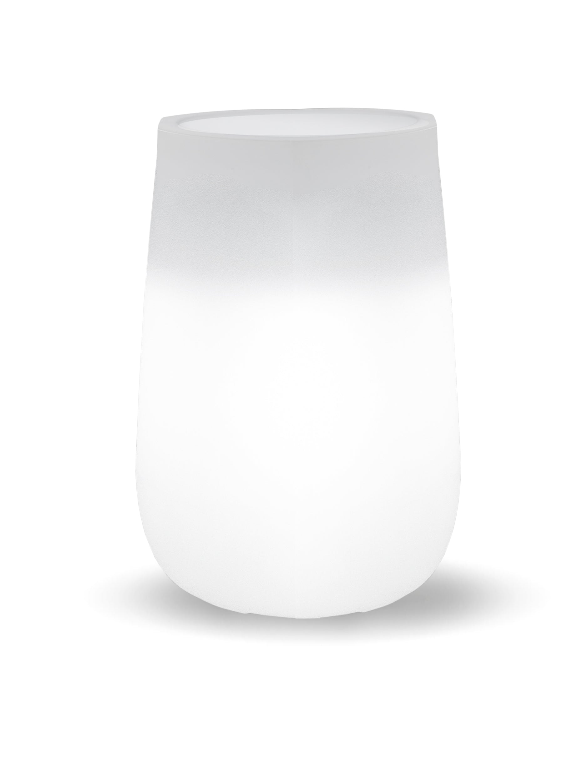 Lampa ogrodowa doniczka Camelia High Solar LED biała