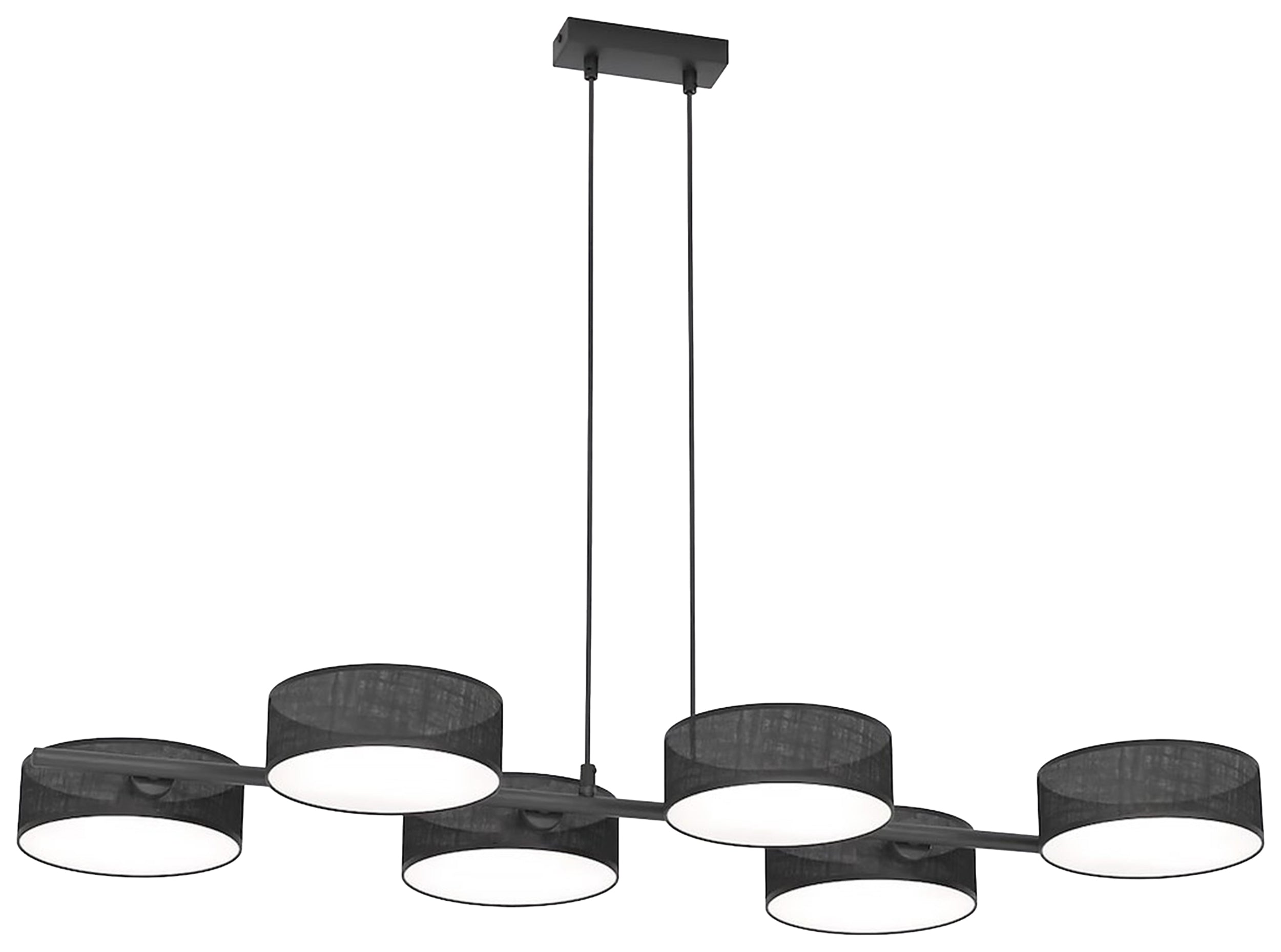 Lampa wisząca Drumz x6 czarna