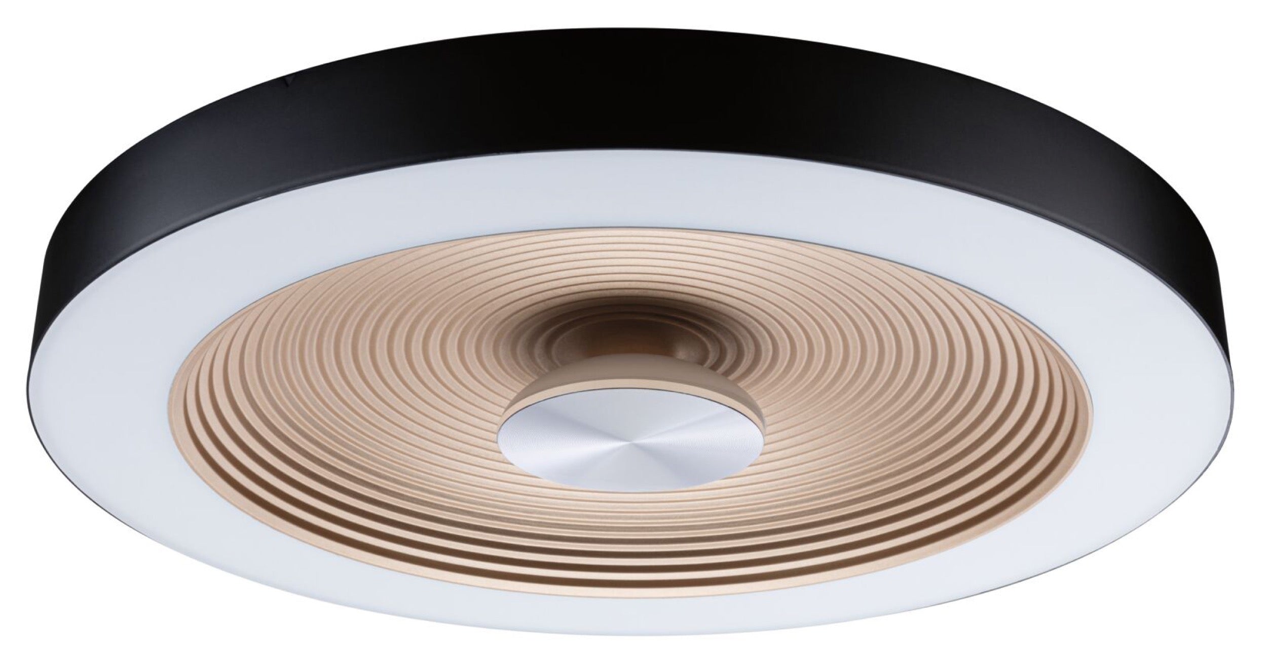 Plafon Volea LED 40 cm czarno-złoty