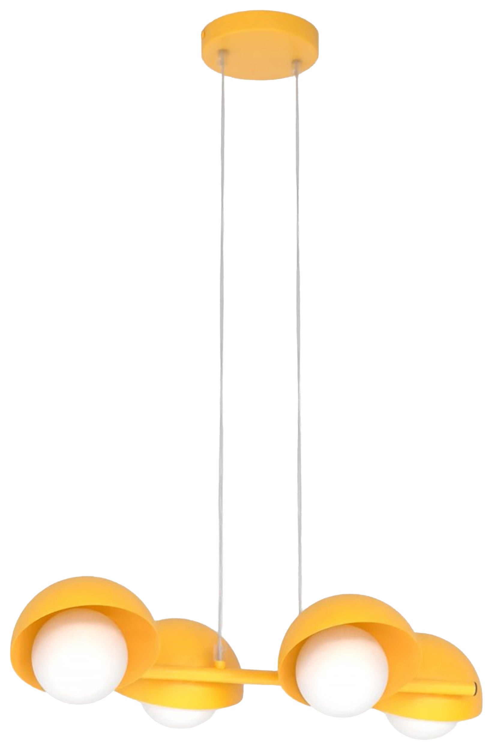 Lampa wisząca Boom x4 pomarańczowa