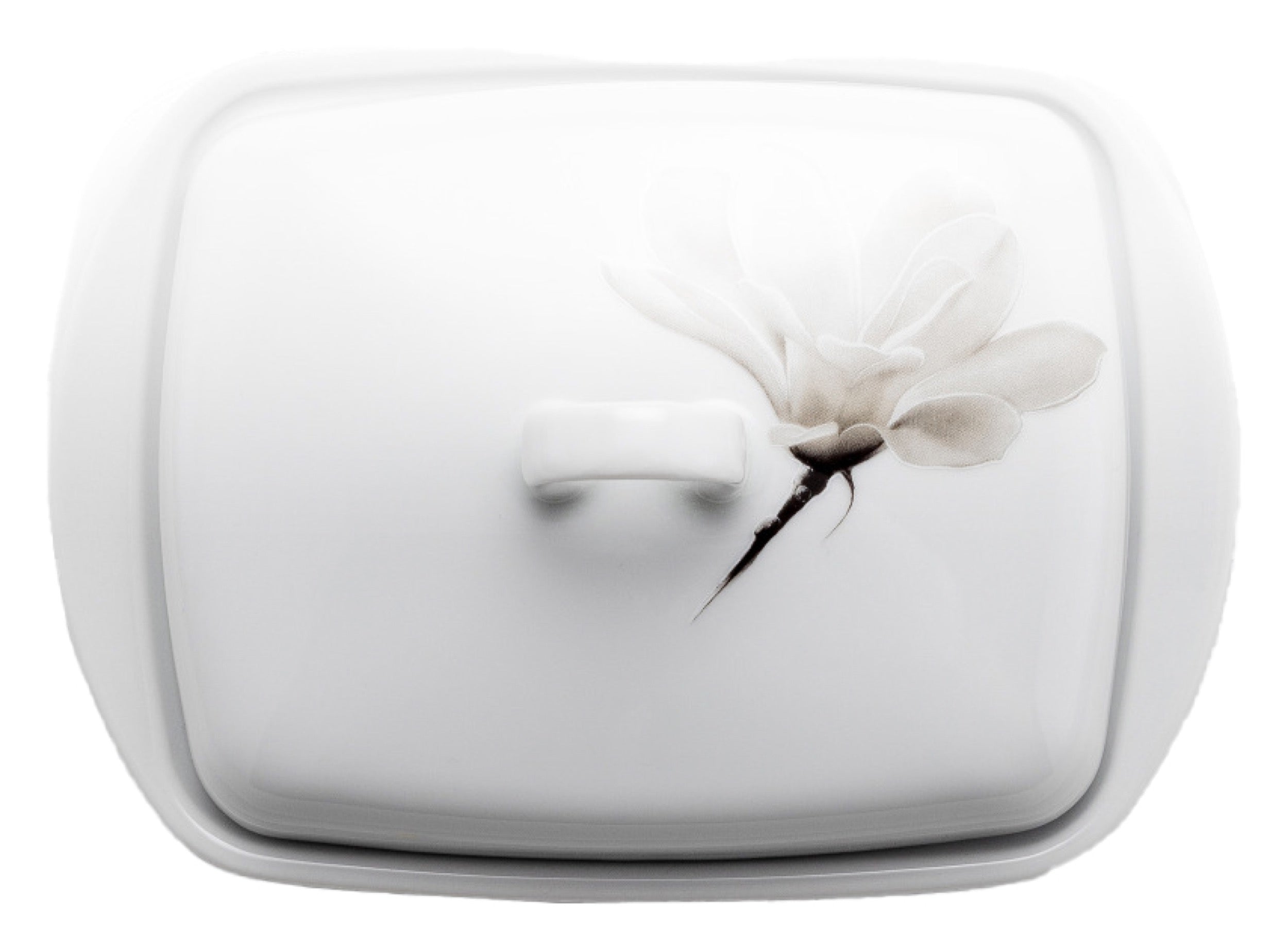 Maselniczka porcelanowa Magnolia biała