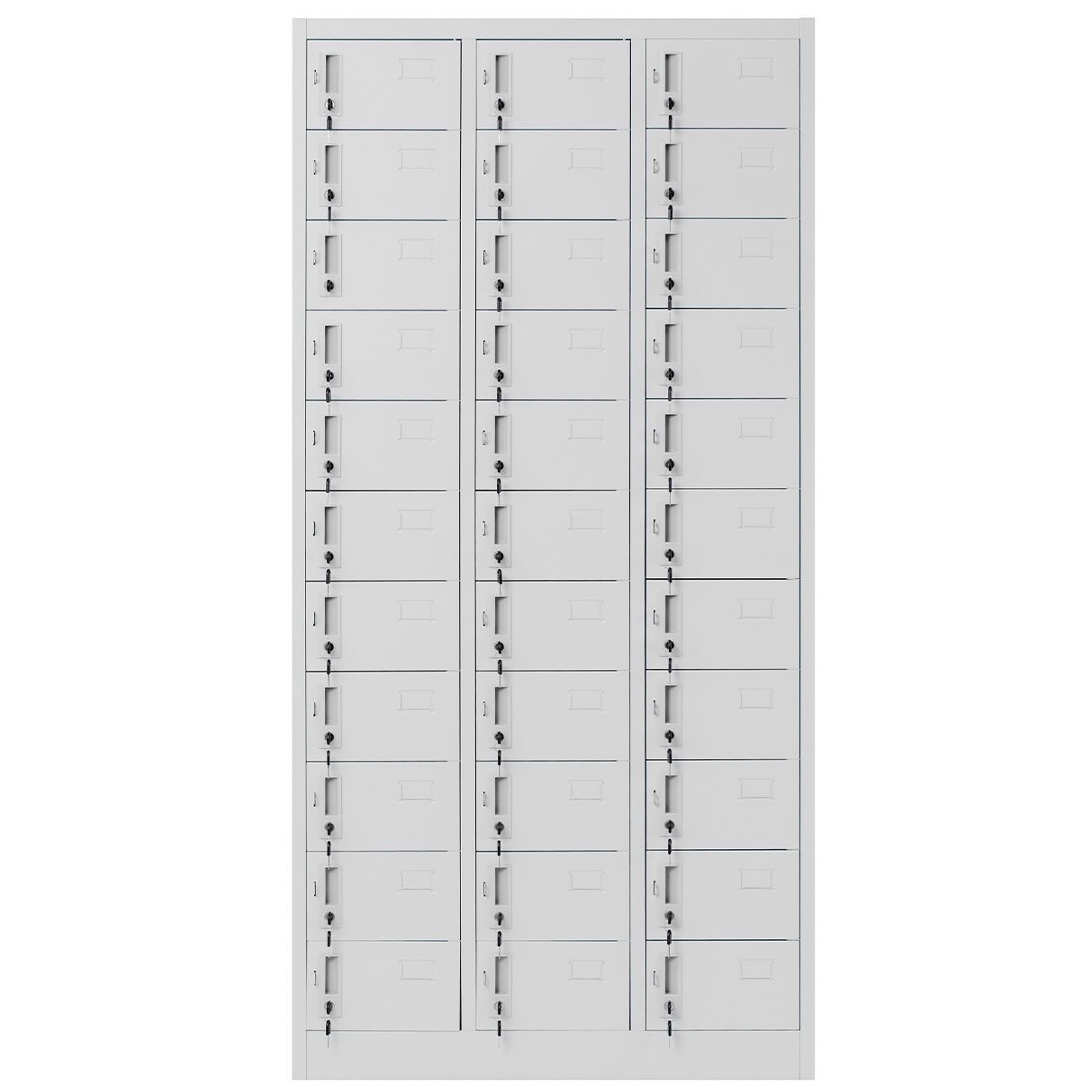 Metalowa szafa depozytowa Oliver 90x45x185 cm szara