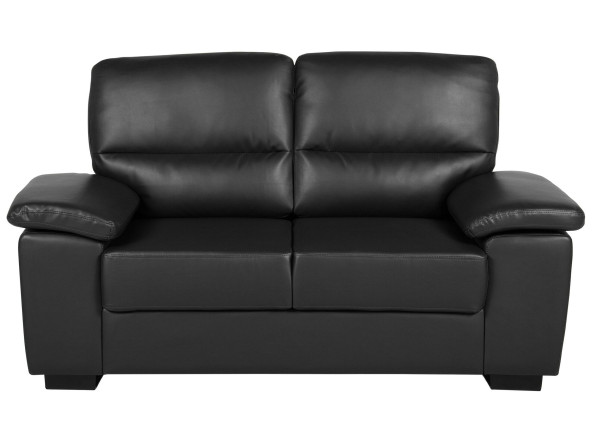 Sofa kanapa dwuosobowa ekoskóra czarna