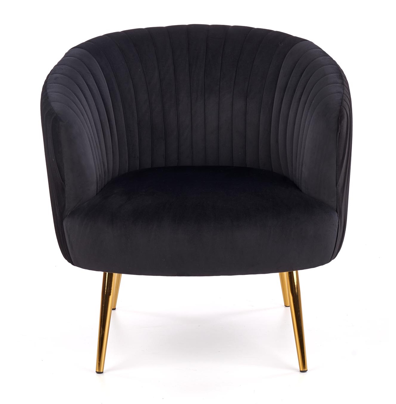 Tapicerowany fotel w stylu glamour Crown