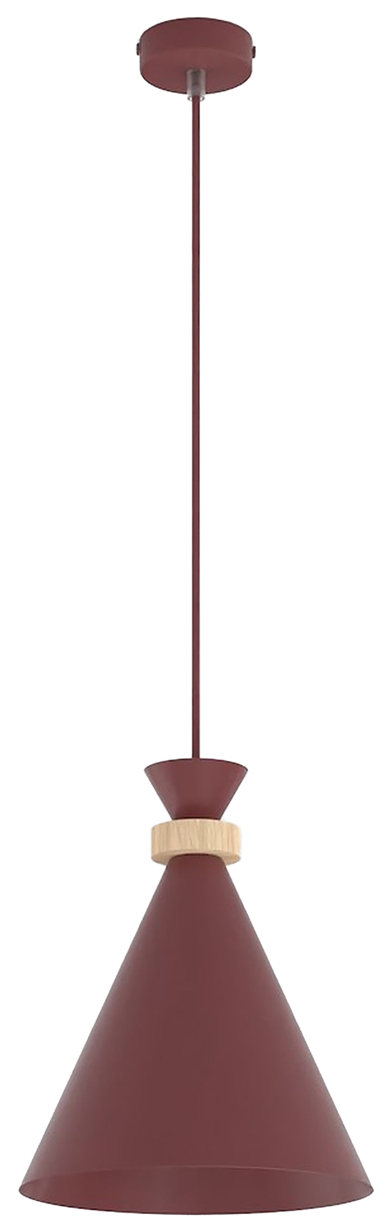 Lampa wisząca Zero x1 burgundowa