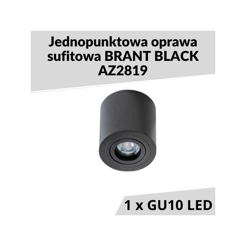 Jednopunktowa Oprawa Sufitowa Brant Black Az2819