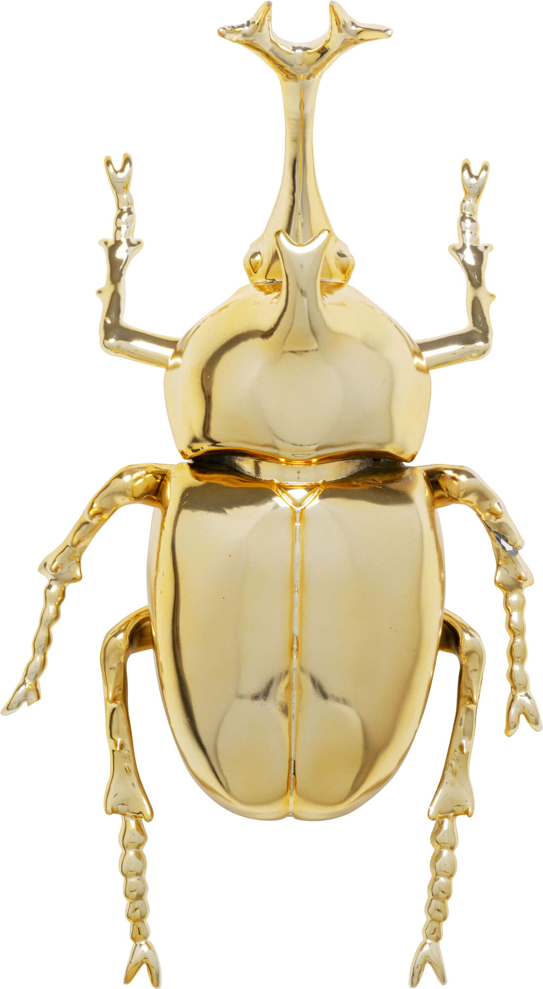 Dekoracja ścienna Stag Beetle złota 41cm