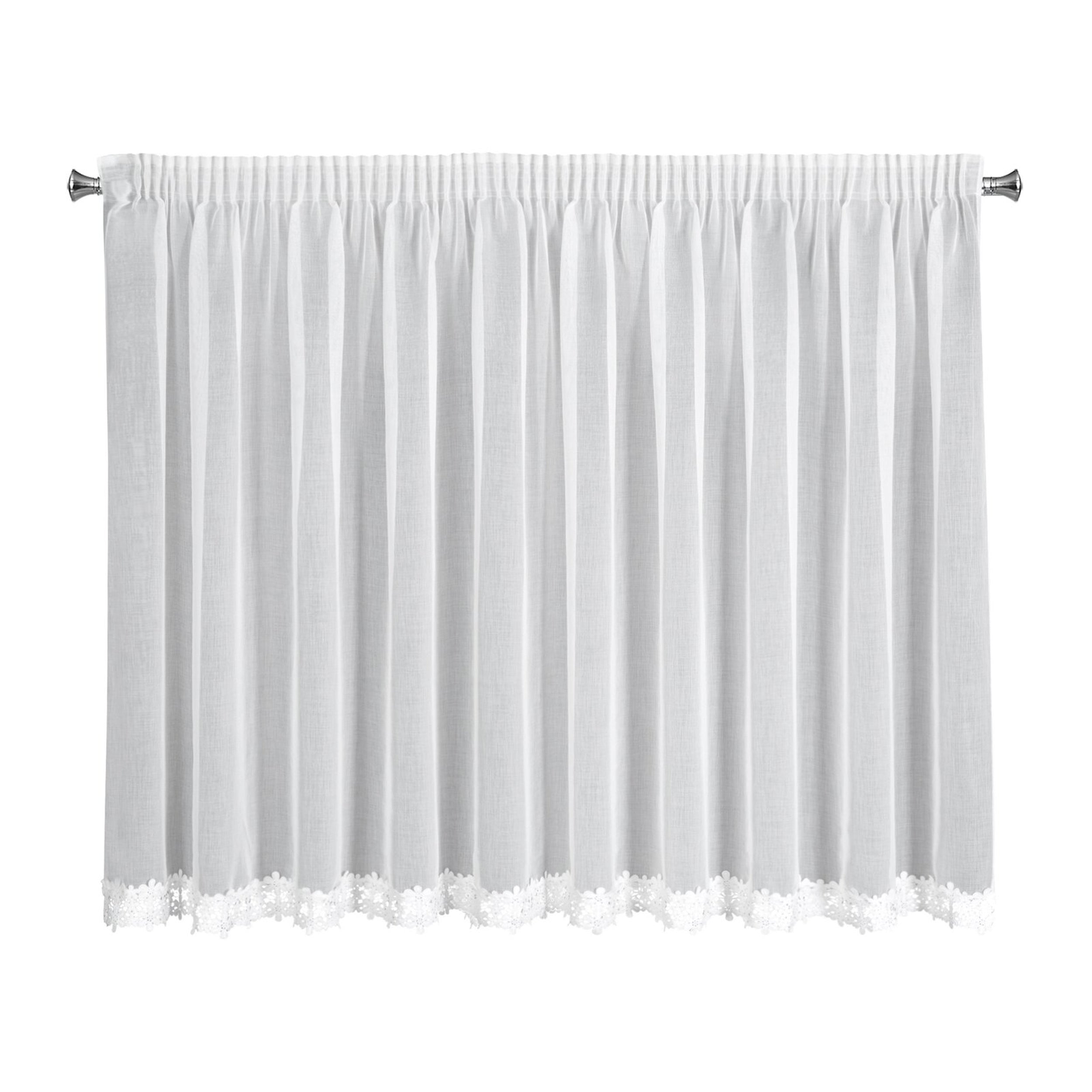 Firanka Kaaja na taśmie 155x350 cm biała