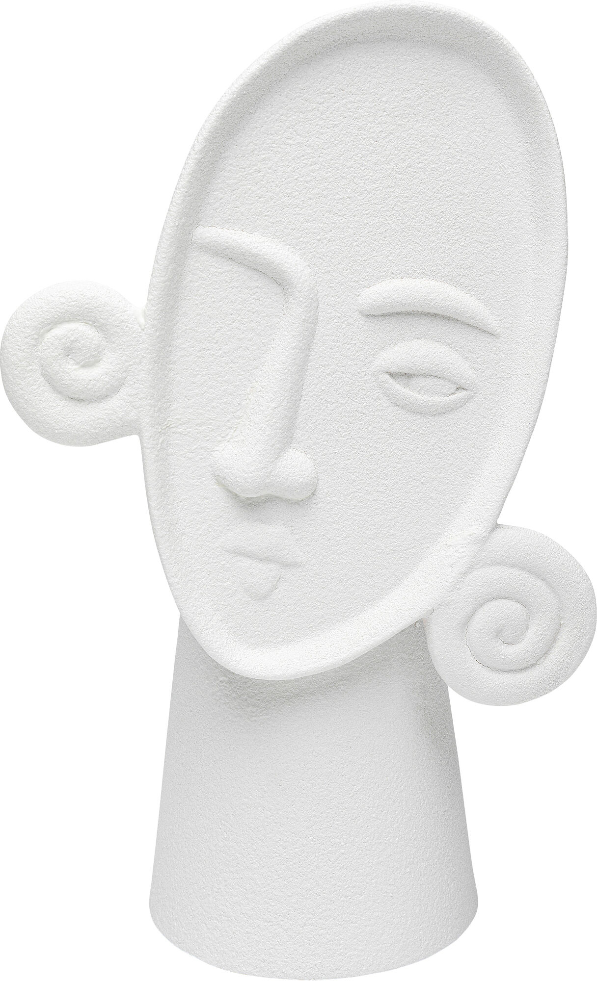 Wazon biały ceramiczny twarz 17x29 cm
