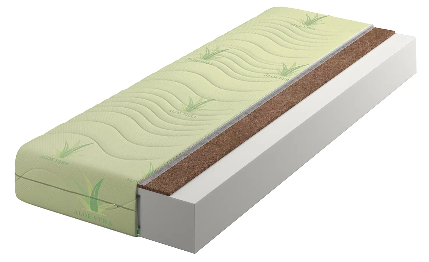 Materac piankowo-kokosowy aloe vera 120x200 Sultan | Edinos.pl