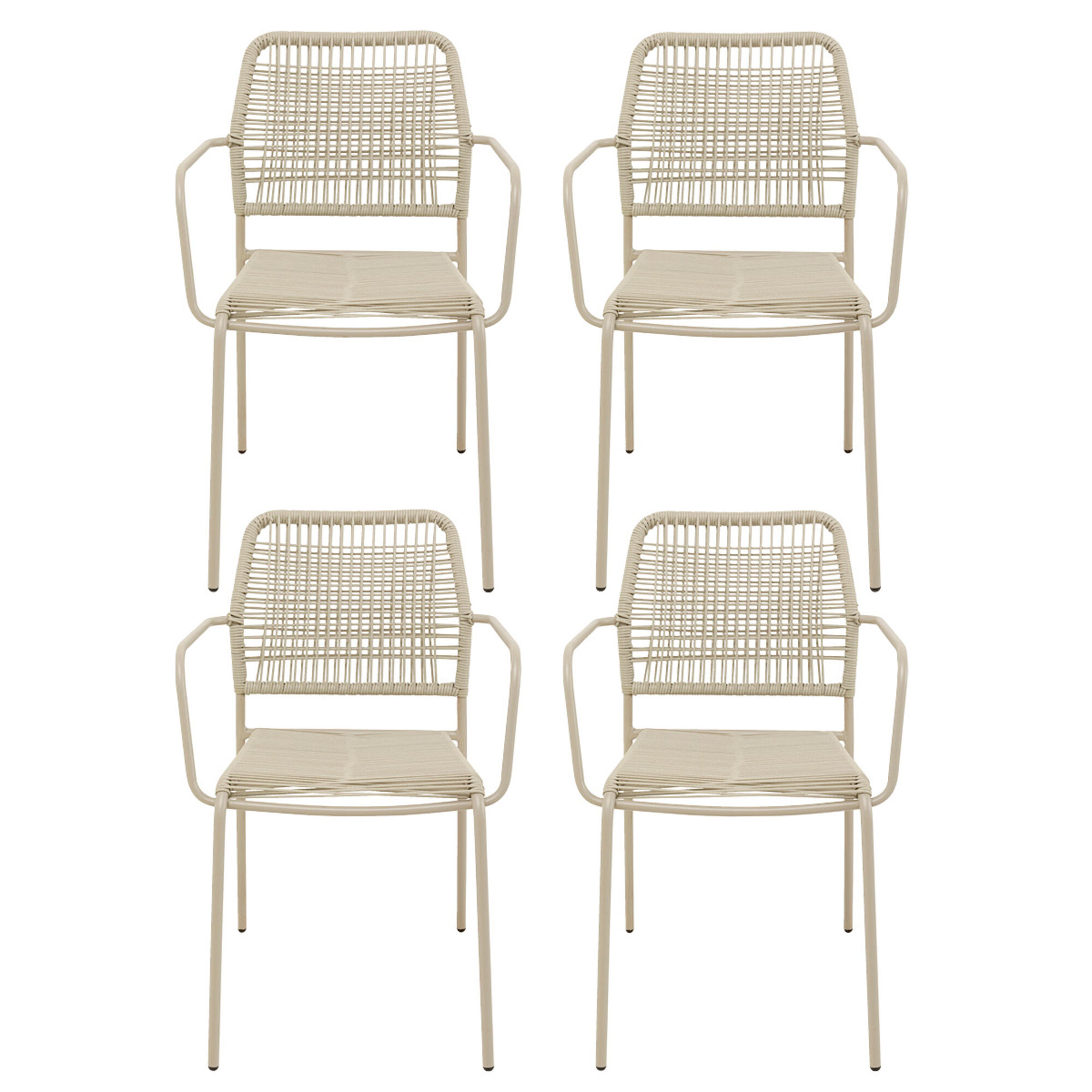 Krzesło Madagascar Szare 4/Set