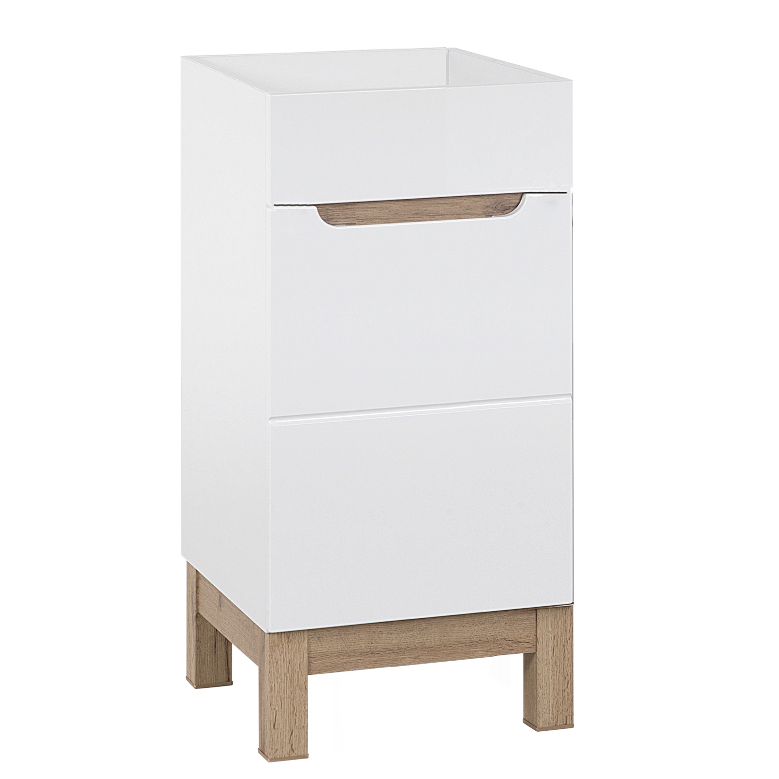 Stojąca szafka pod umywalkę wpuszczaną 40 cm, Bali 823, biała