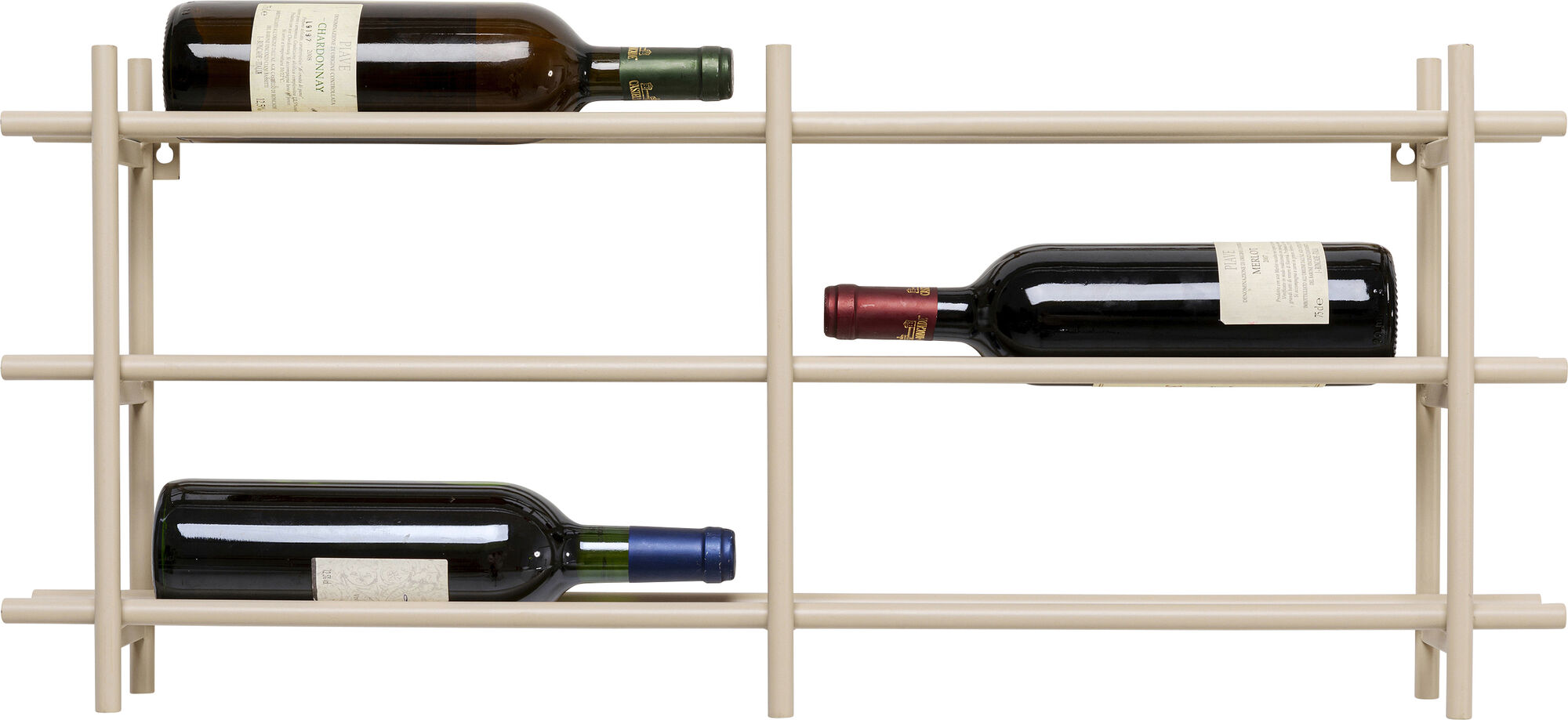 Regał na wino Cape Town greige 80x34cm