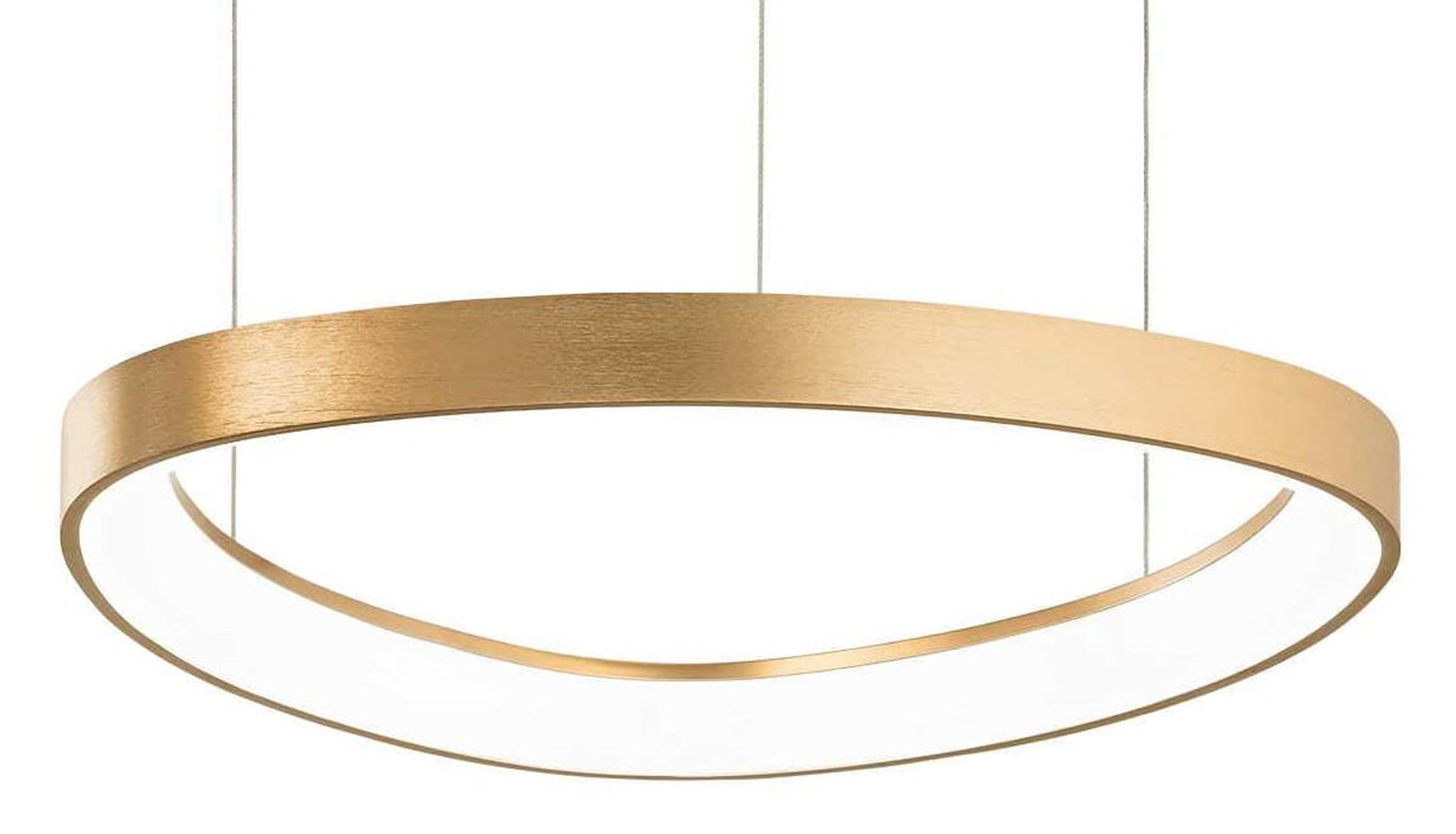 Lampa wisząca LED Gemini 42 cm złota