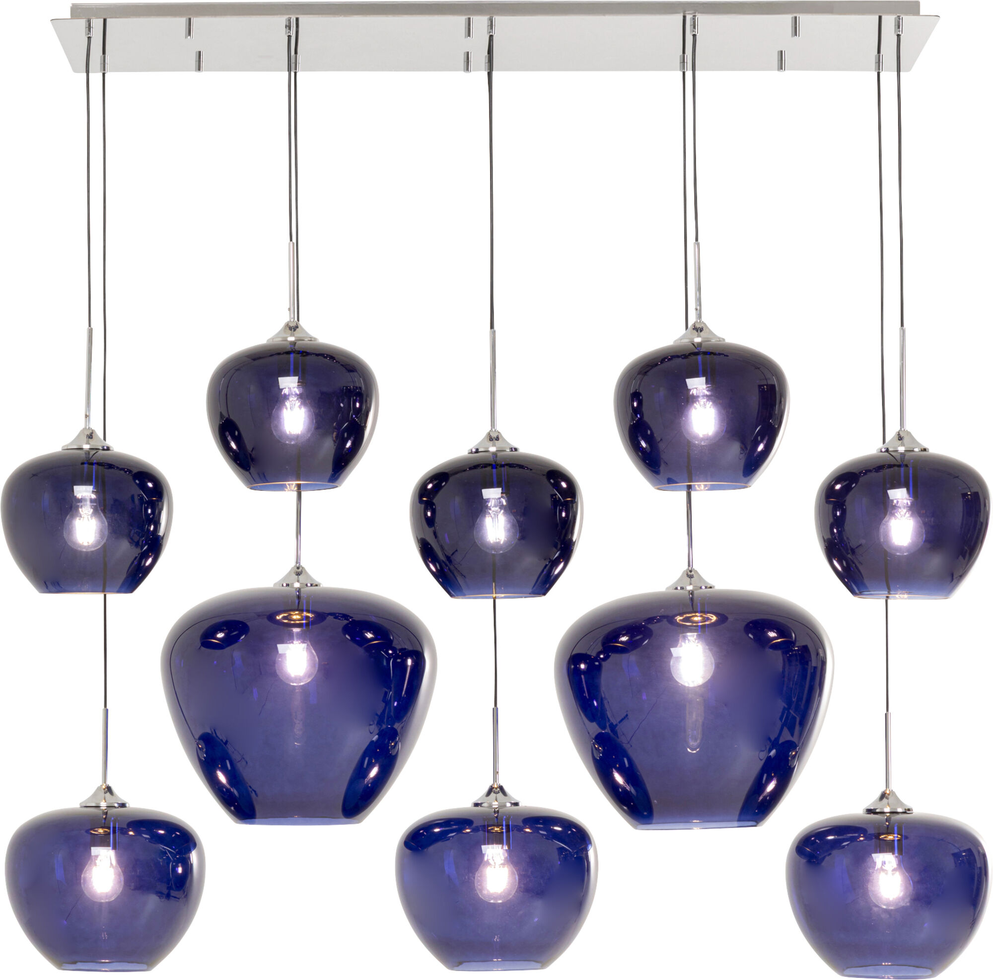 Lampa wisząca Sphere nocny niebieski 160cm
