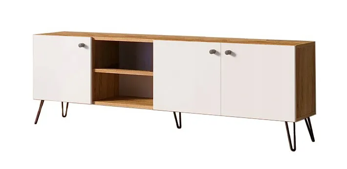 Szafka pod telewizor z drzwiczkami loft Zorina 10X | Edinos.pl